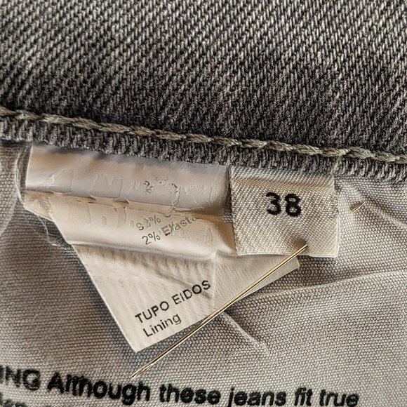 Eidos Napoli Itallian Designer Black Denim Jeans size 38 - Picture 5 of 6